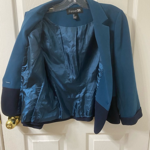 Jacket Forever 21 size L Amazing color Green and black - Picture 4 of 5